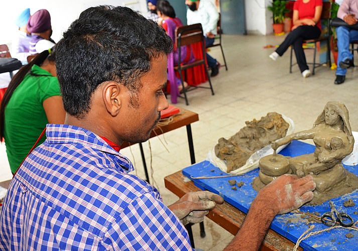 Clay making in Youth Festival 2013